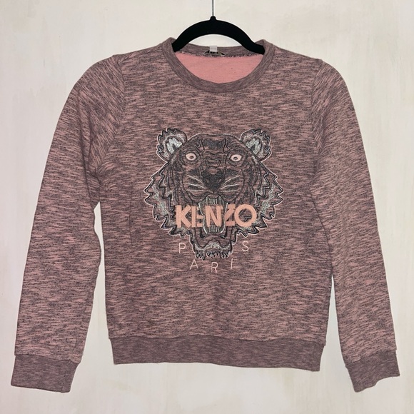 Pink Kenzo tiger print sweatshirt - Picture 1 of 8